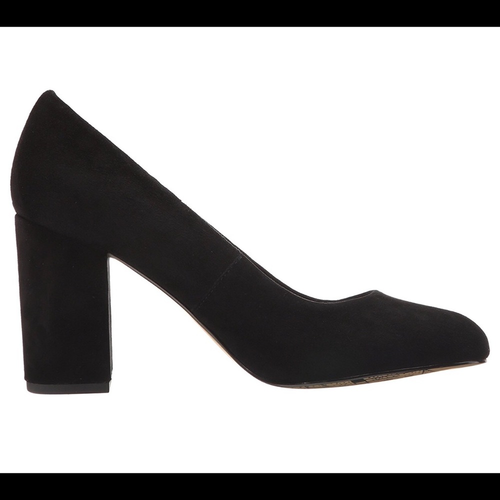 Never worn 100% Leather/ Suede Black Block Heels